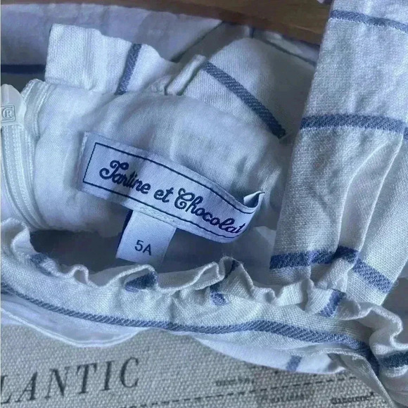 Tartine et Chocolat 5A Linen Sundress - Picture 6 of 12